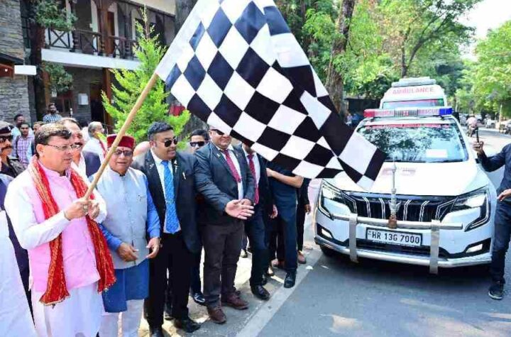 मुख्यमंत्री धामी ने सिक्स सिग्मा हाई एल्टीट्यूड मेडिकल सर्विसेज की उच्च हिमालयी चिकित्सा सेवा का किया फ्लैग ऑफ